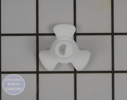 Glass Tray Drive Coupling WB06X10925 - Detailed view of glass tray support roller