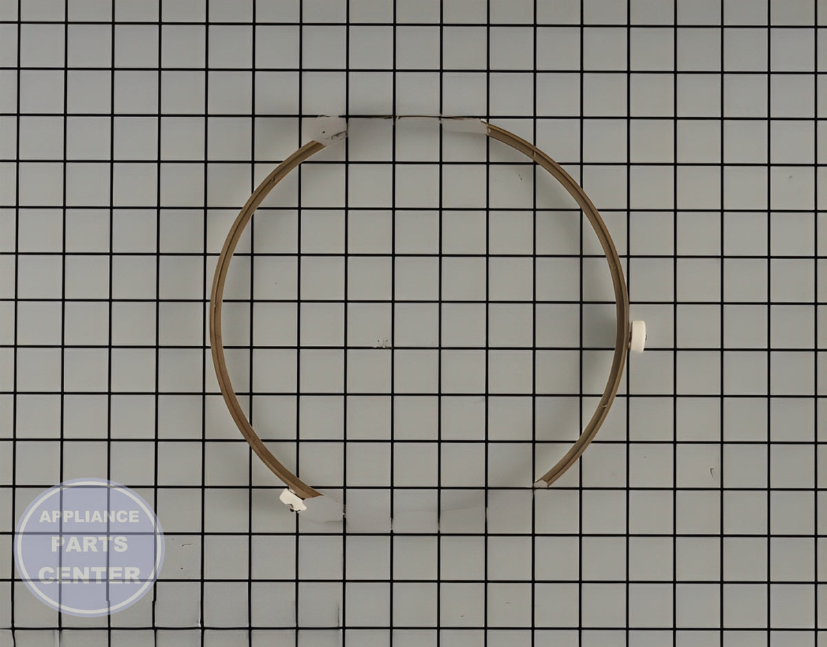 GE MICROWAVE TURNTABLE RING ASM WB06X45707 - Main view showing glass tray for GE Microwaves