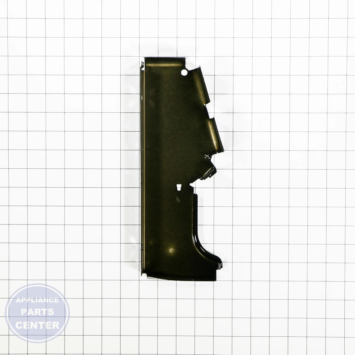 GEH COVER END RT (BLACK) WB07K10022 - Main view showing sleek design for GEH models