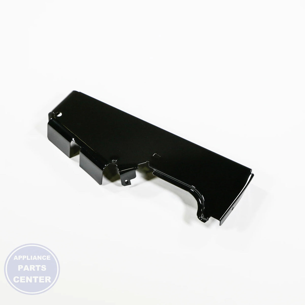 COVER END RT (BLACK) WB07K10022 - Side view with precise measurements