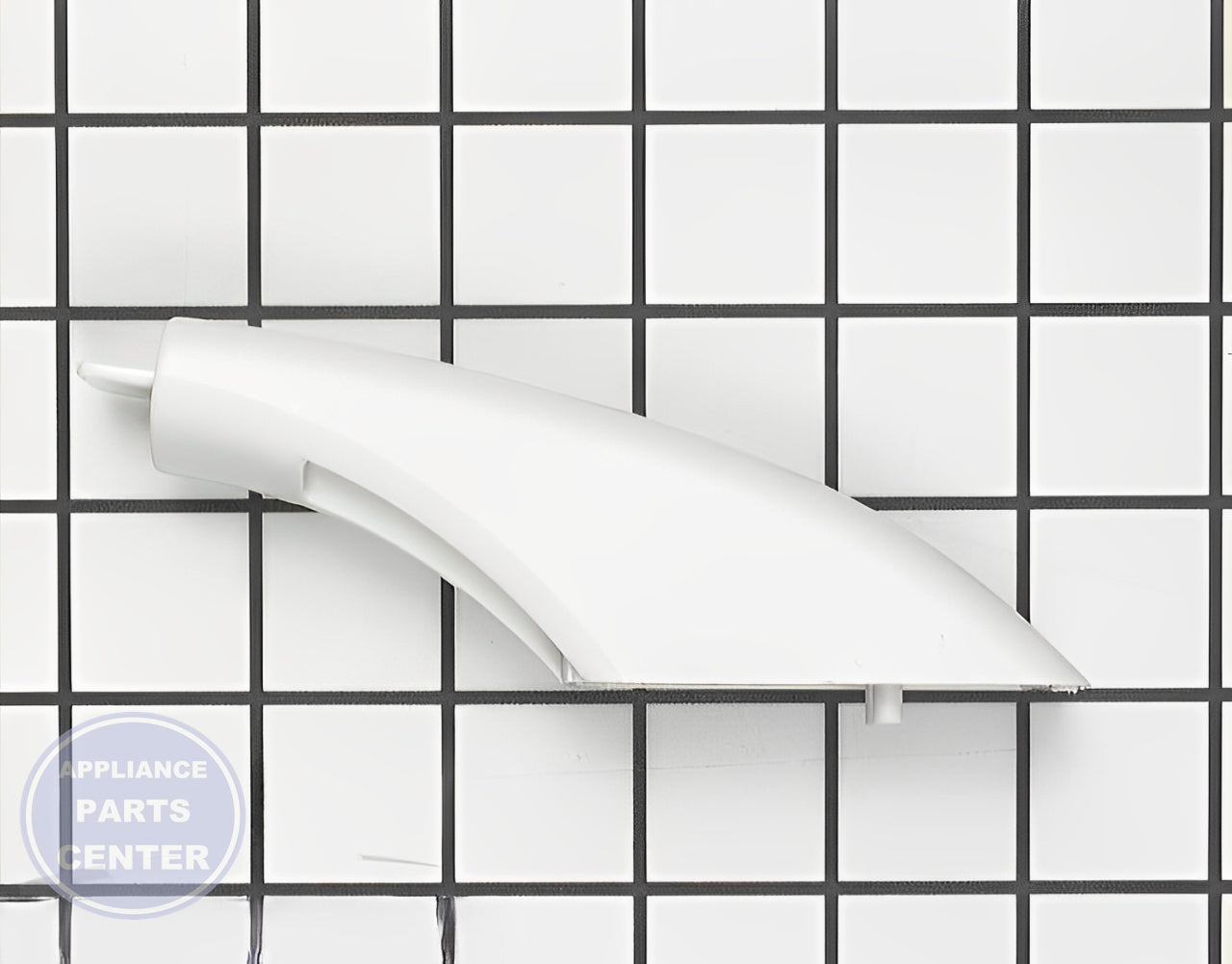 GE OVEN DOOR HANDLE END CAP WB07K10043 - Main view showing secure grip for GEN Range/Stove/Oven models