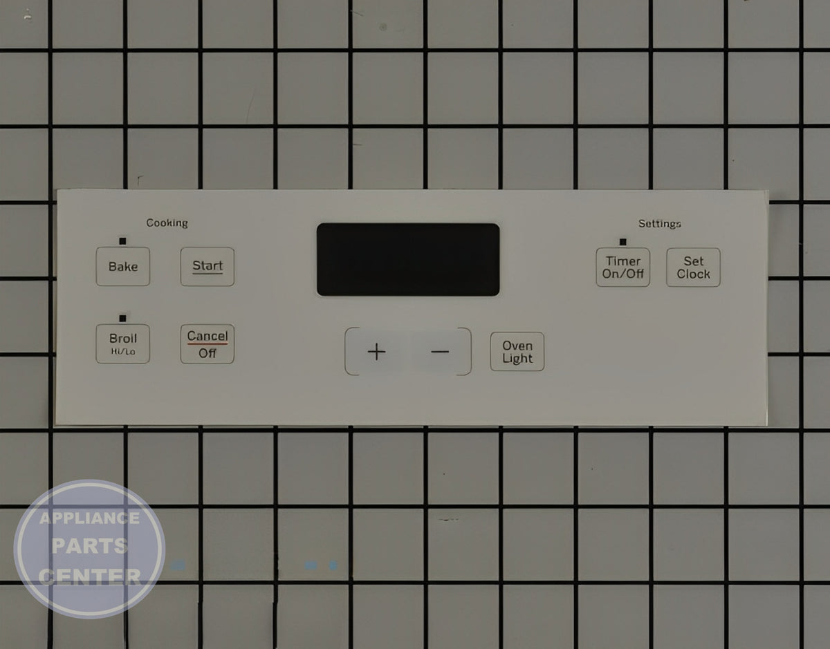 GEH RANGE CONTROL PANEL - WHITE WB07X21378 - Main view showing touchpad for GEH models