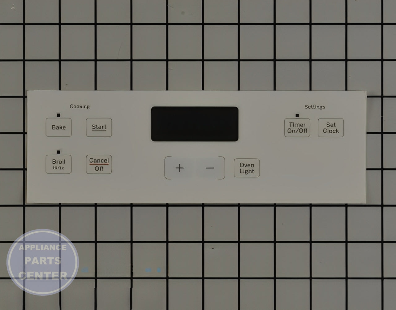 GEH RANGE CONTROL PANEL - WHITE WB07X21378 - Main view showing touchpad for GEH models