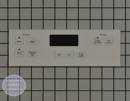 GEH RANGE CONTROL PANEL - WHITE WB07X21378 - Main view showing touchpad for GEH models