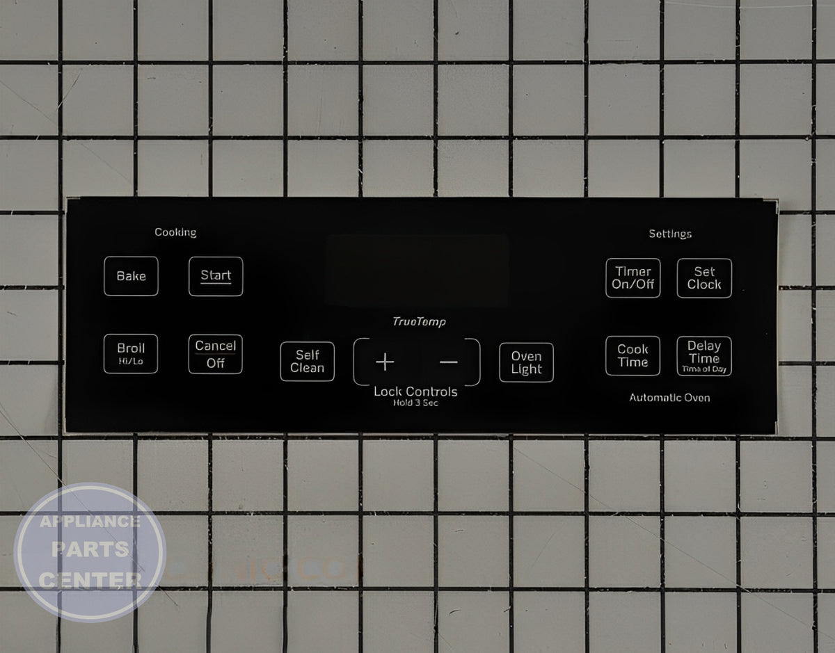 GE OVEN OVERLAY T09 WB07X24620 - Main view showing touchpad for Gen X Gen Y