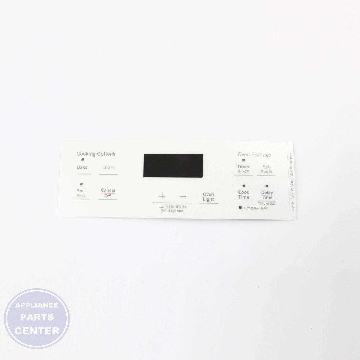 FACEPLATE GRAPHICS (WH) WB07X26639 - Detailed view of durable material