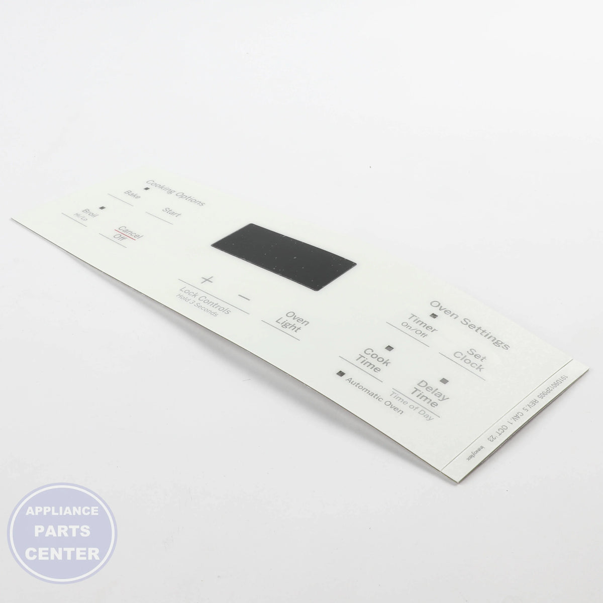 GEH FACEPLATE GRAPHICS (WH) WB07X26639 - Main view showing premium design for select GEH models