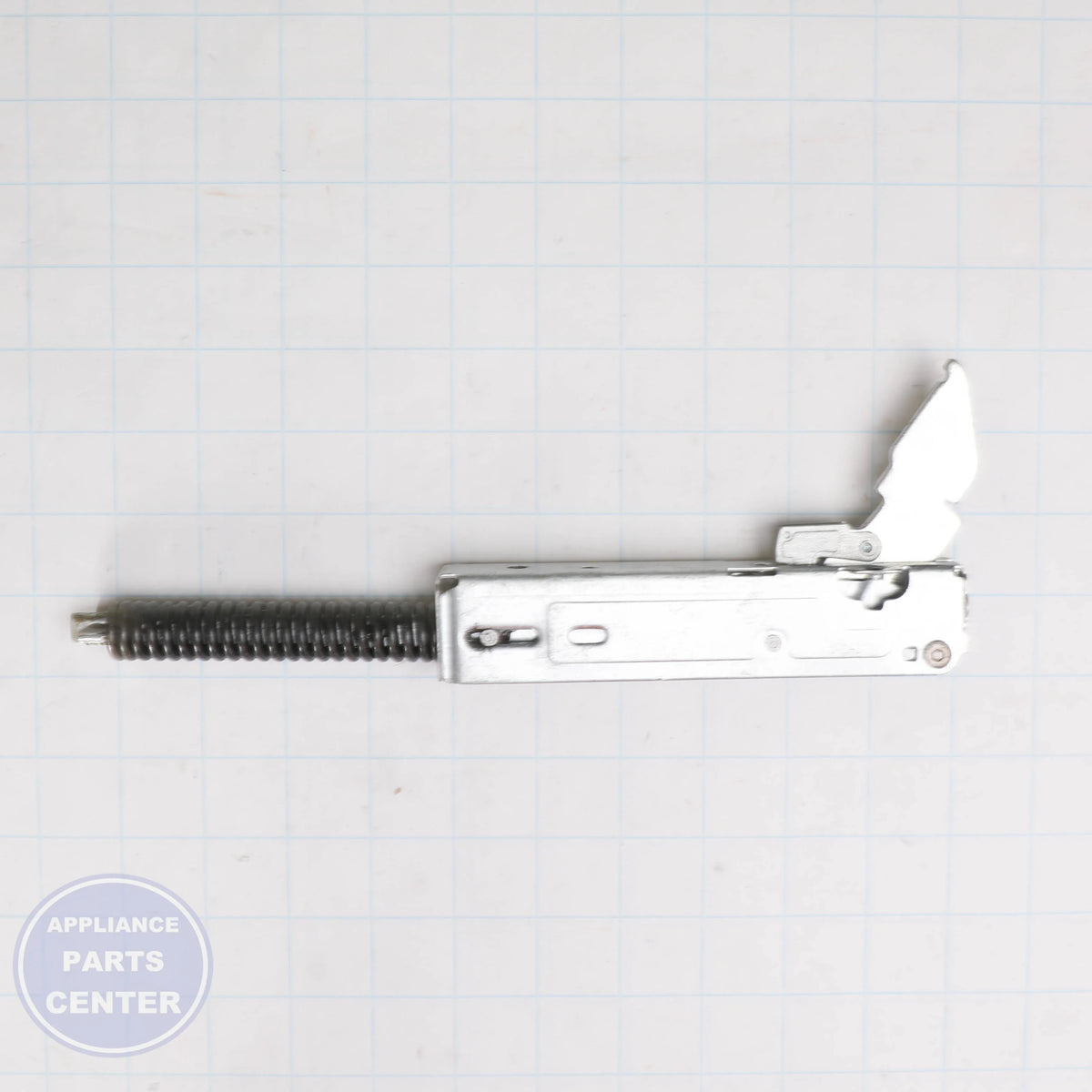 GEH RANGE HINGE ASSEMBLY WB10T10072 - Installation in specific GEH model showing key mounting points