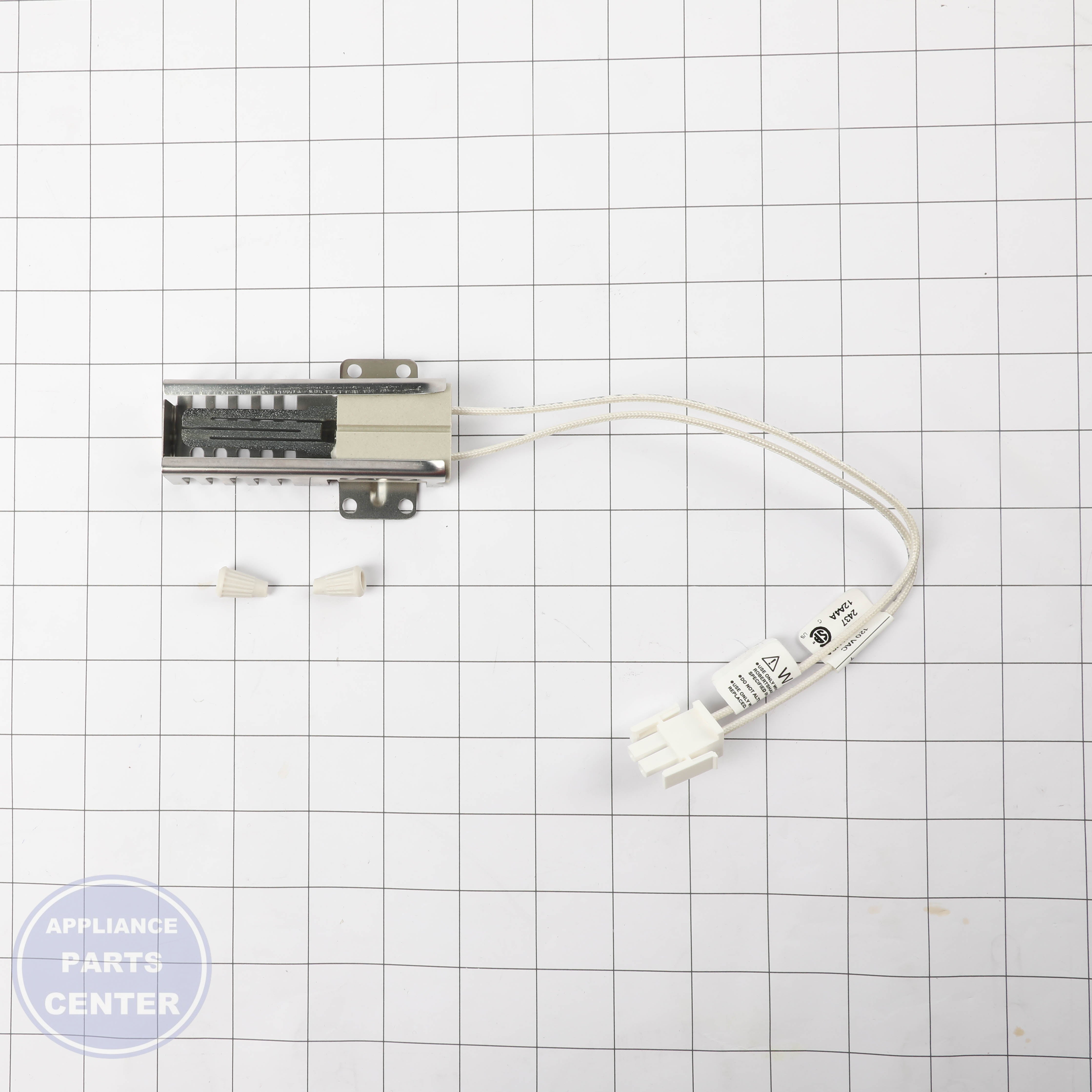 GEH IGNITER GLOWBAR WB13X40208 - Installation in GEH model showing key mounting points