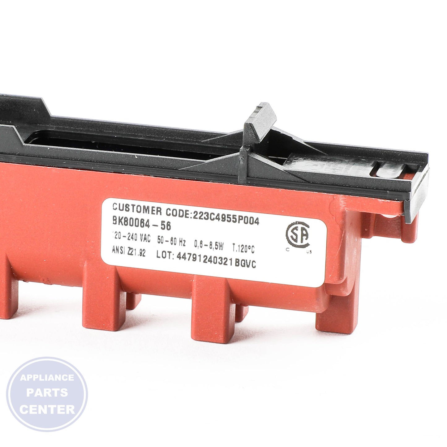 SPARK MODULE REPLACEMENT KIT WB13X42446 - Side view with precise measurements