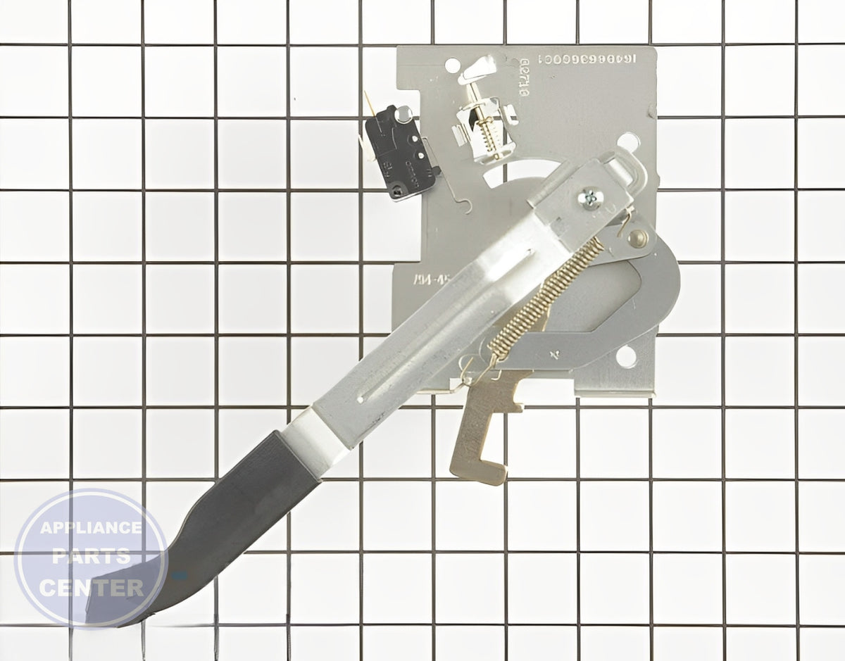 GE Oven Latch and Handle Assembly WB14T10053 - Main view showing secure closure for XR550 and YZ700 models