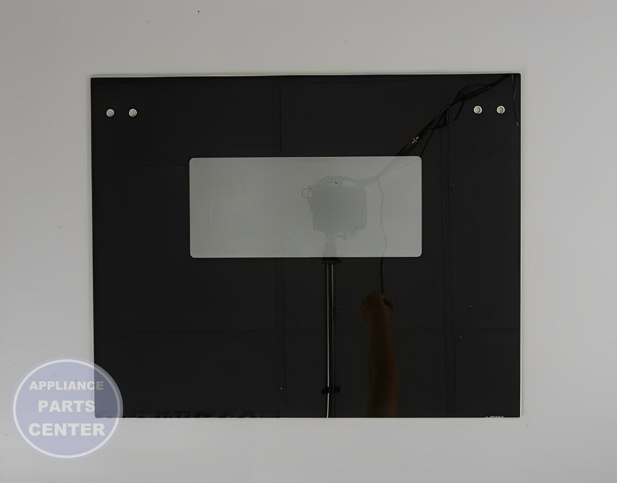 GE Outer Door Glass WB15T10122 - Main view showing clear view for GE models