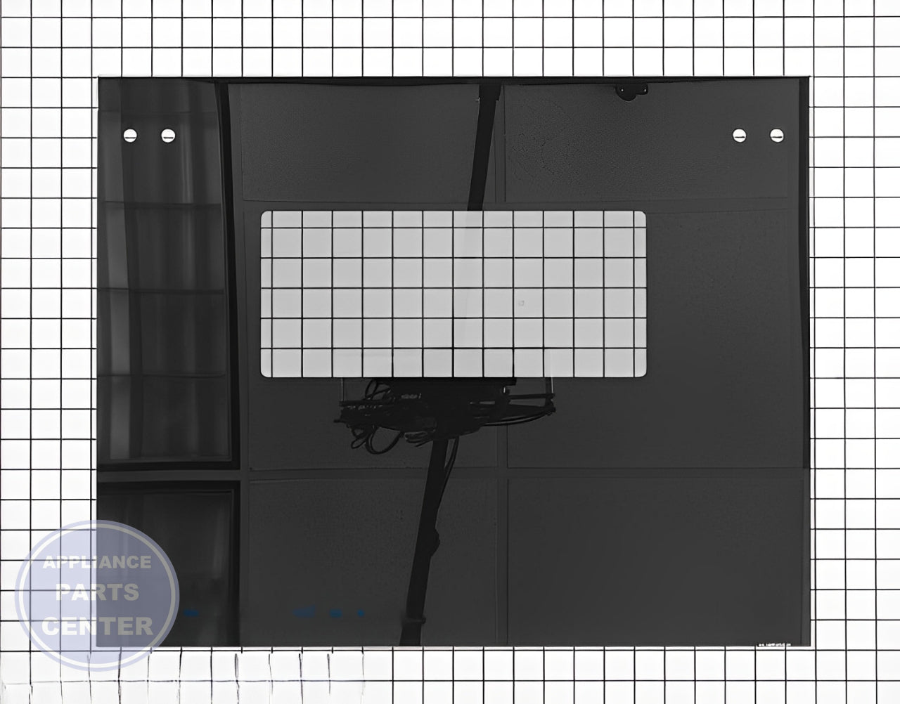 Outer Door Glass WB15T10122 - Side view with dimensions [specific measurements]