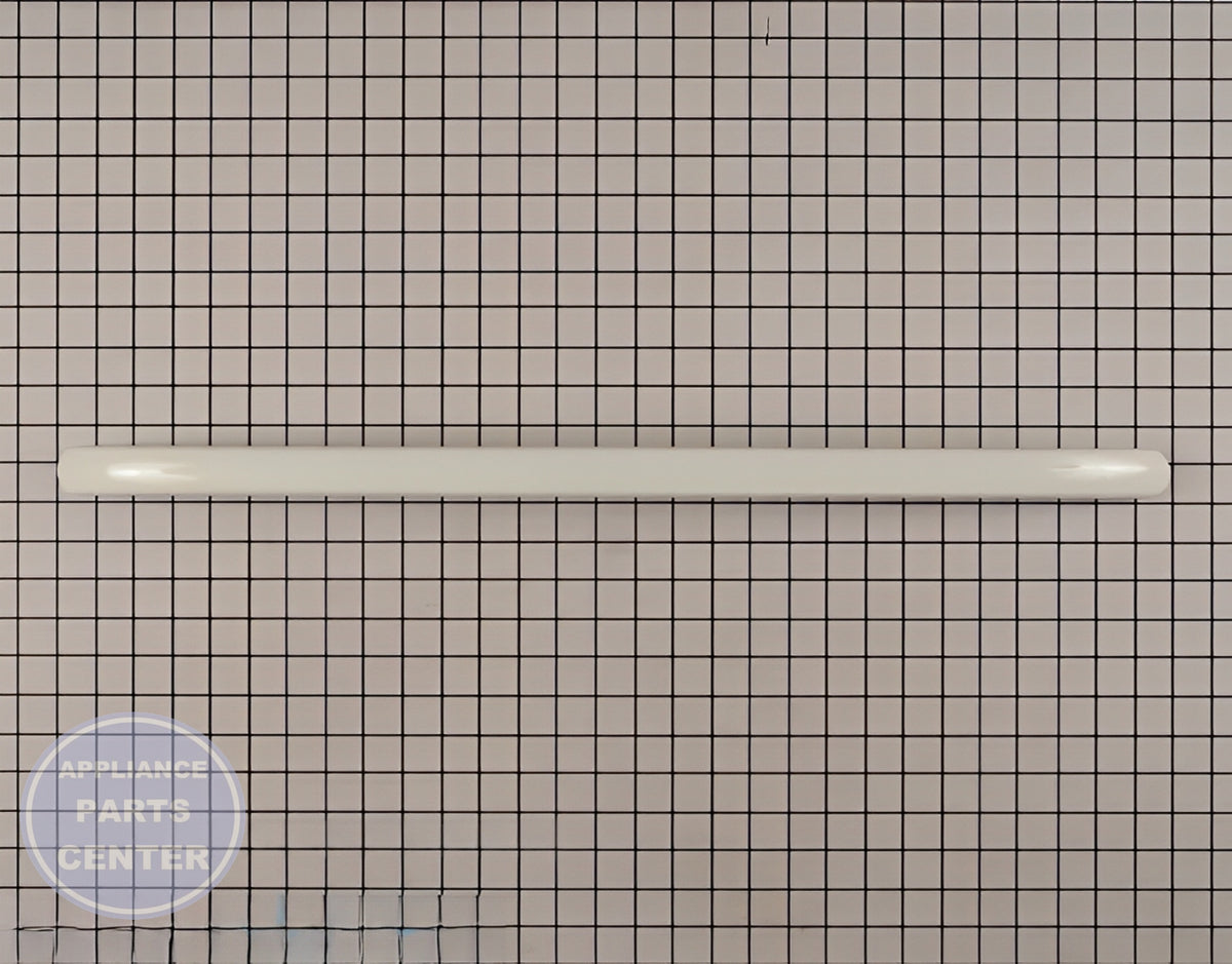 RANGE HANDLE - WHITE WB15T10176 - Side view with precise measurements