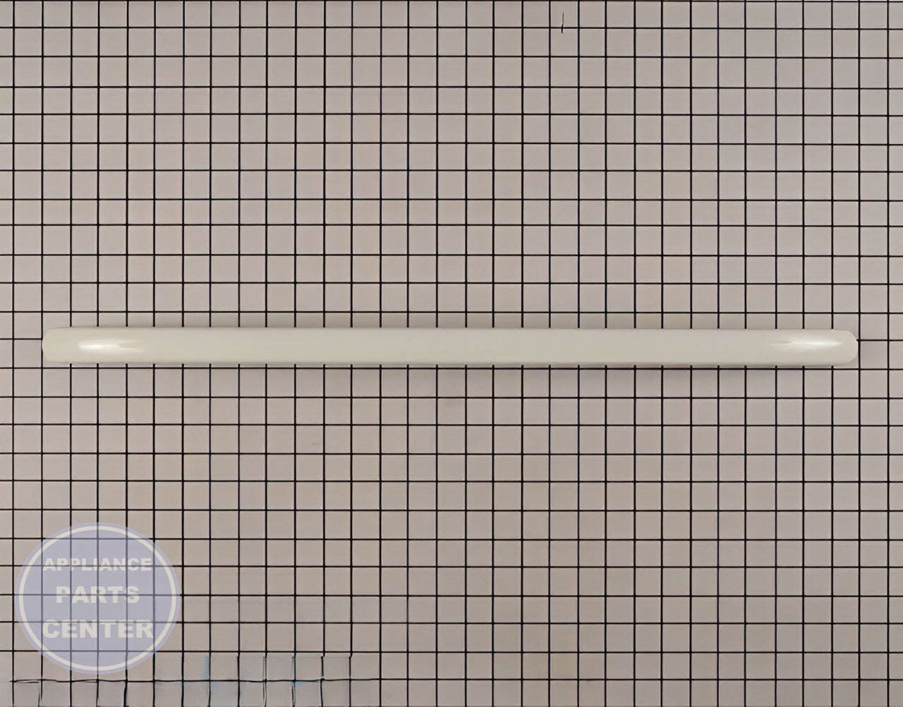 RANGE HANDLE - WHITE WB15T10176 - Side view with precise measurements