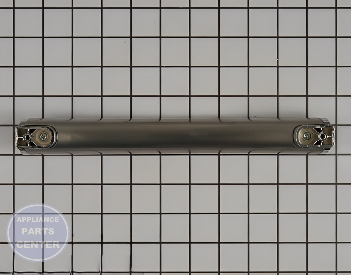 GE OVEN MICROWAVE STAINLESS STEEL DOOR HANDLE WB15X10278 - Detailed view of durable construction