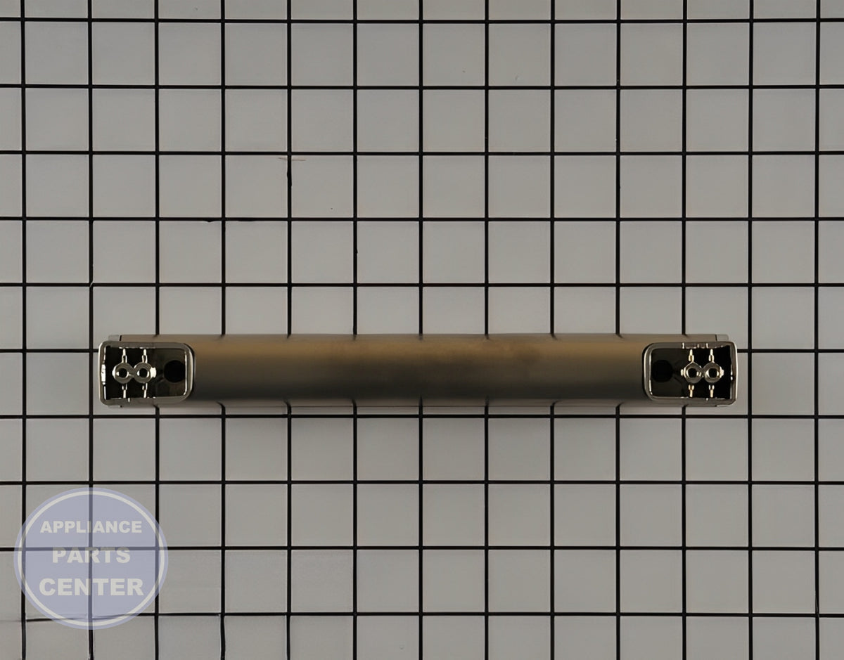 GE OVEN HANDLE ASSEMBLY WB15X26821 - Side view with precise measurements
