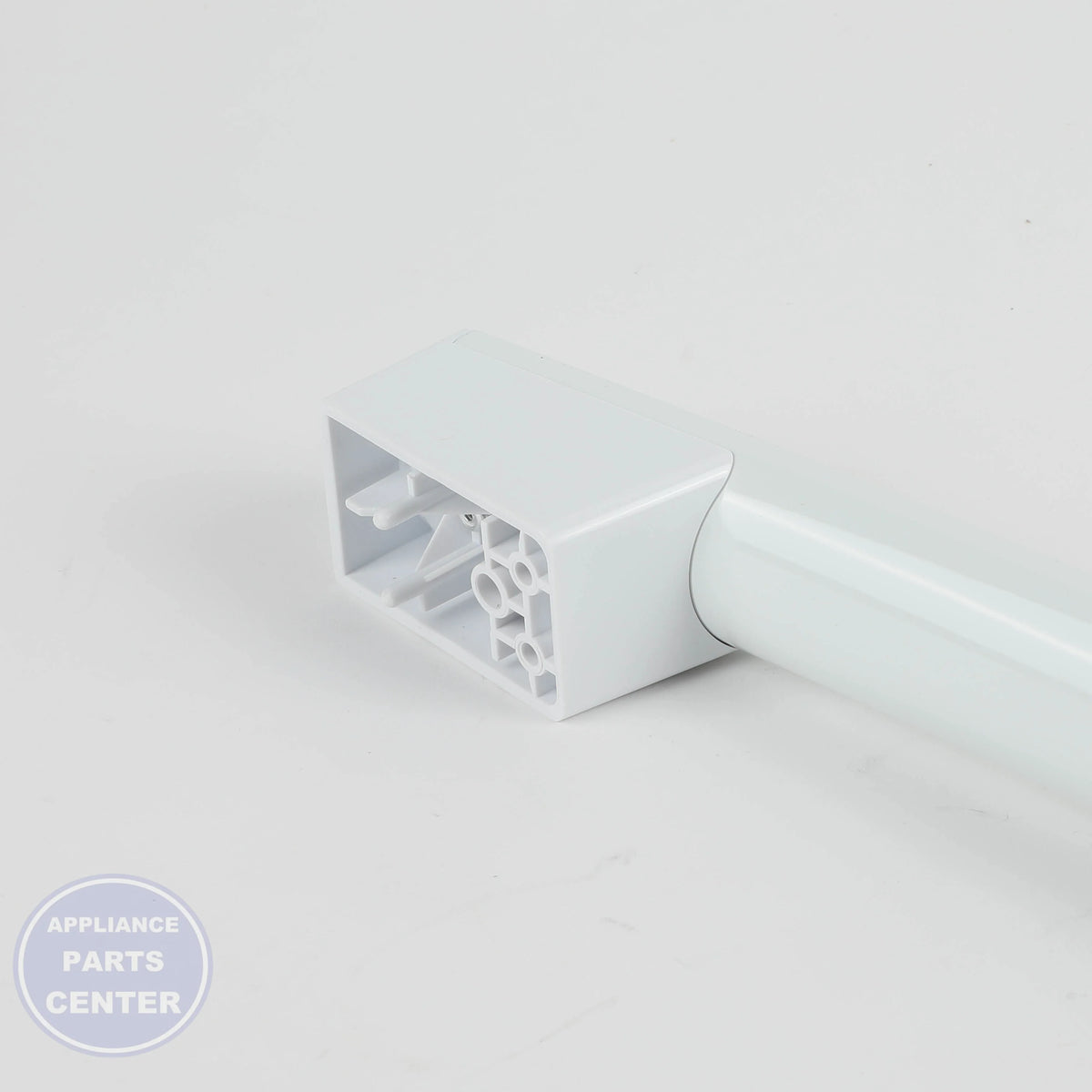 HANDLE AND ENDCAP ASM (WH) WB15X42629 - Side view with precise specifications