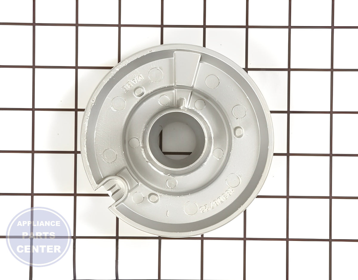 Surface Burner Base WB16K10062 - Detailed view of Gas Burner & Control Valve