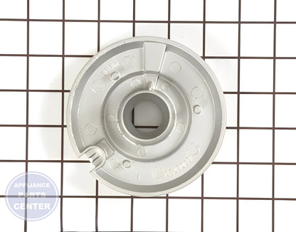 Surface Burner Base WB16K10062 - Detailed view of Gas Burner & Control Valve