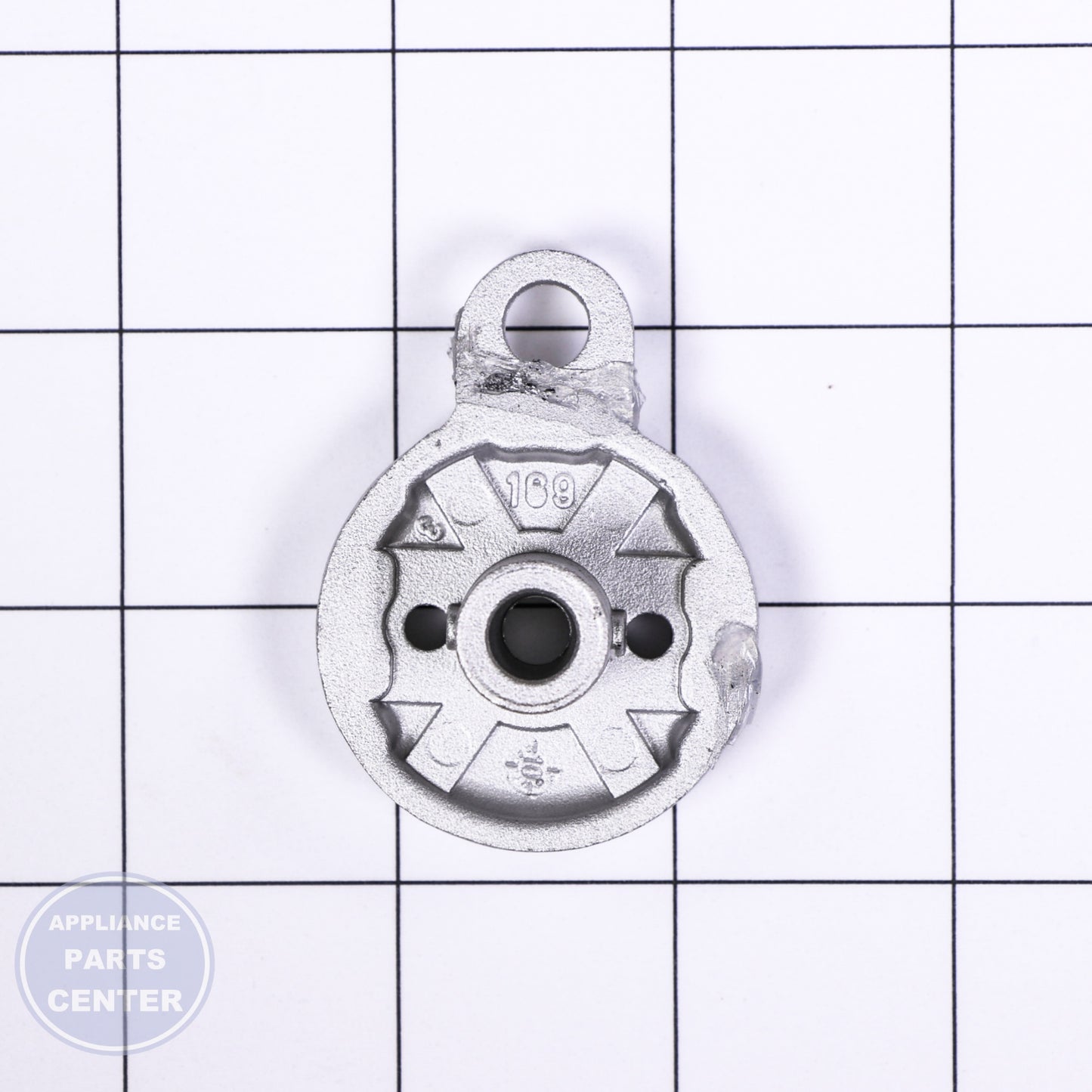 BURNER BASE SMALL WB16T10031 - Side view with 25 lbs support