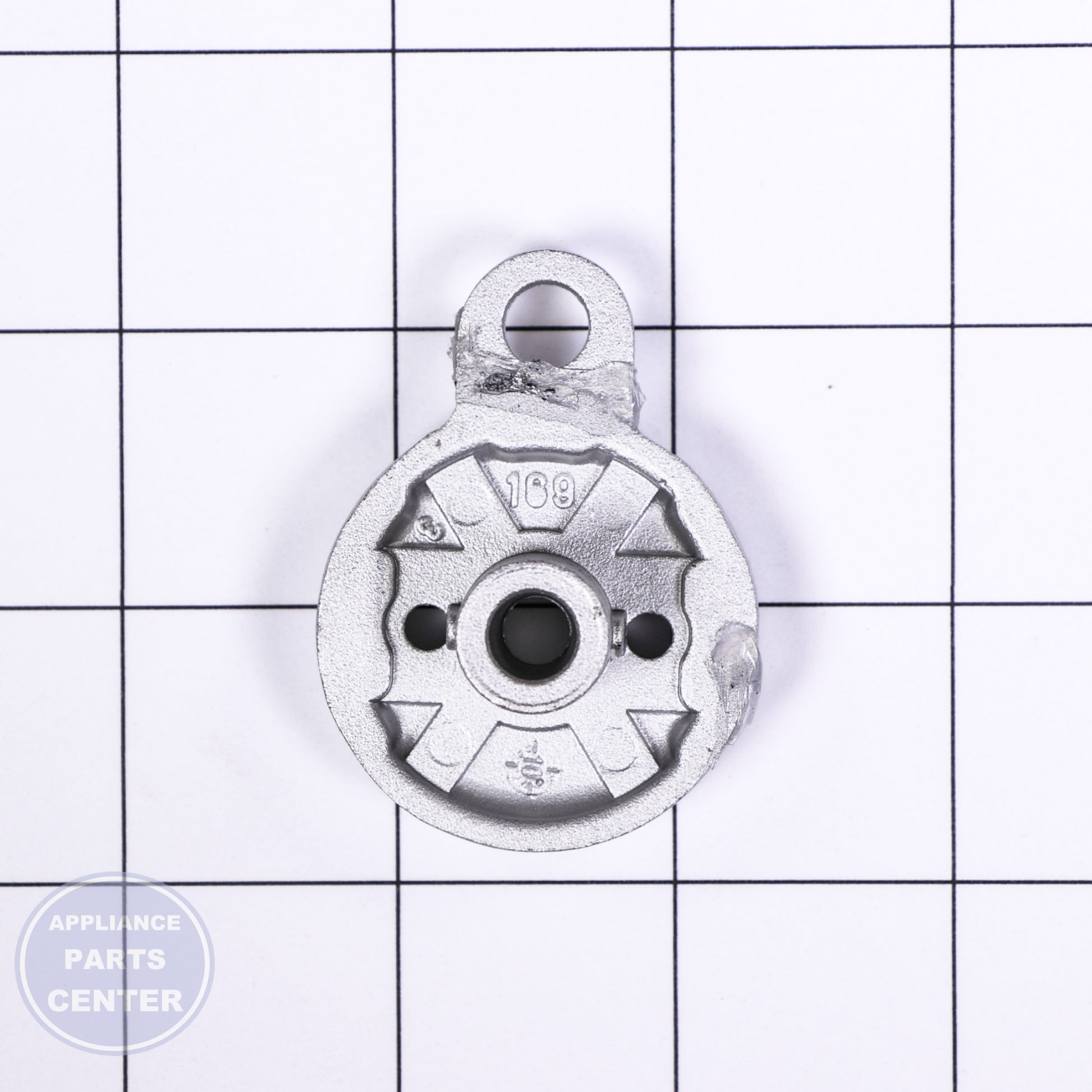 BURNER BASE SMALL WB16T10031 - Side view with 25 lbs support