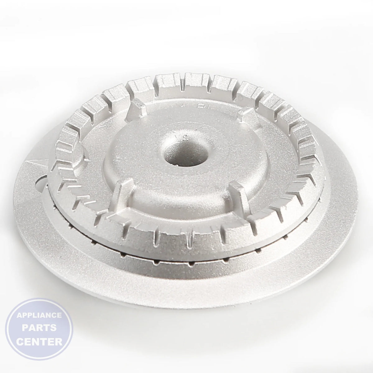 HEAD BURNER MAIN WB16T10038 - Side view with precise measurements