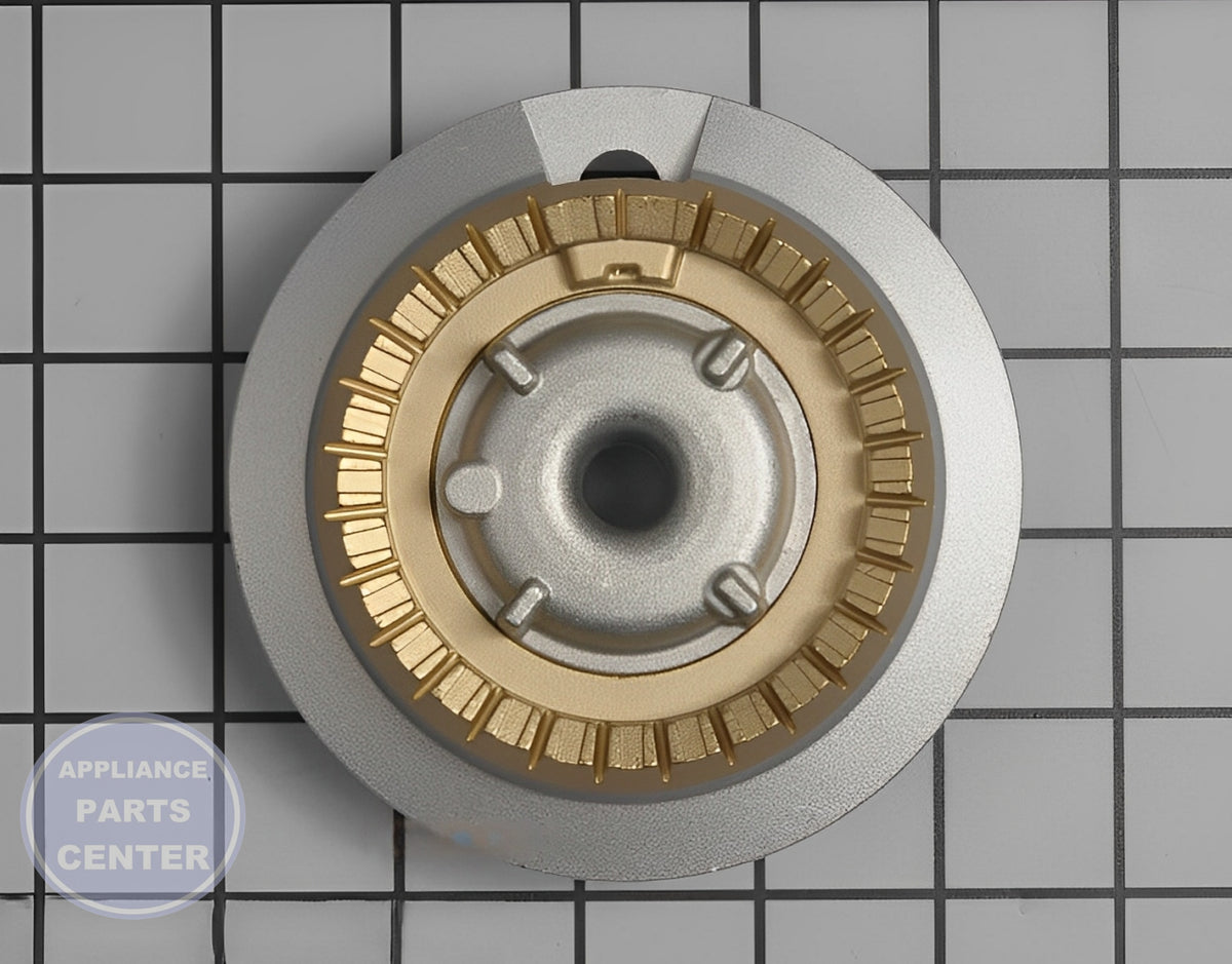 GE Surface Burner Base WB16T10042 - Main view showing gas burner for GE JGBP35WEA1WW