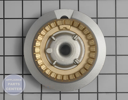 GE Surface Burner Base WB16T10042 - Main view showing gas burner for GE JGBP35WEA1WW