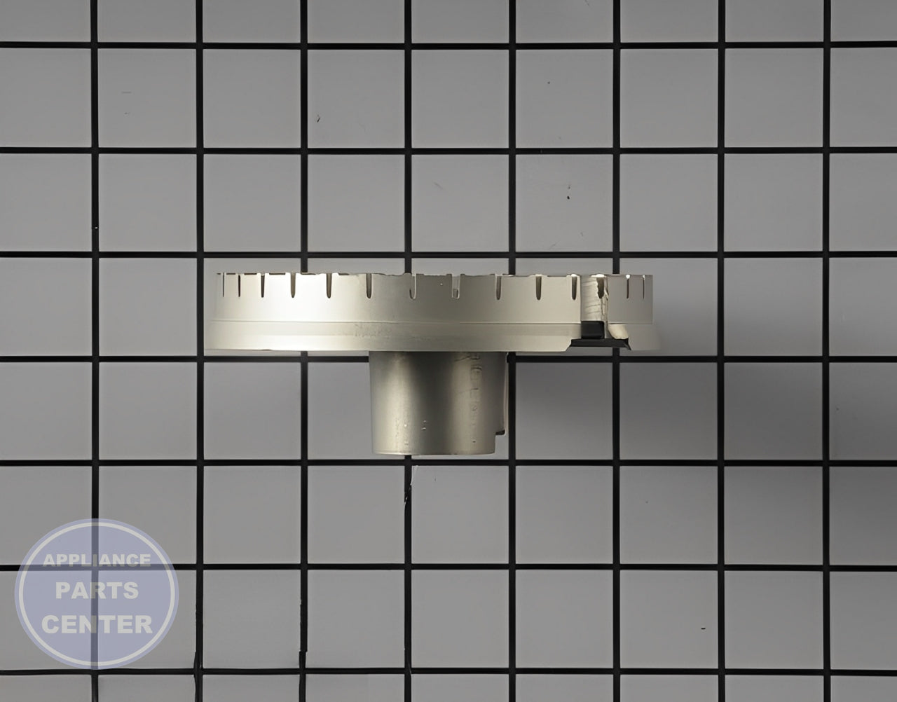 Surface Burner Base WB16X24722 - Detailed view of gas burner and control valve assembly
