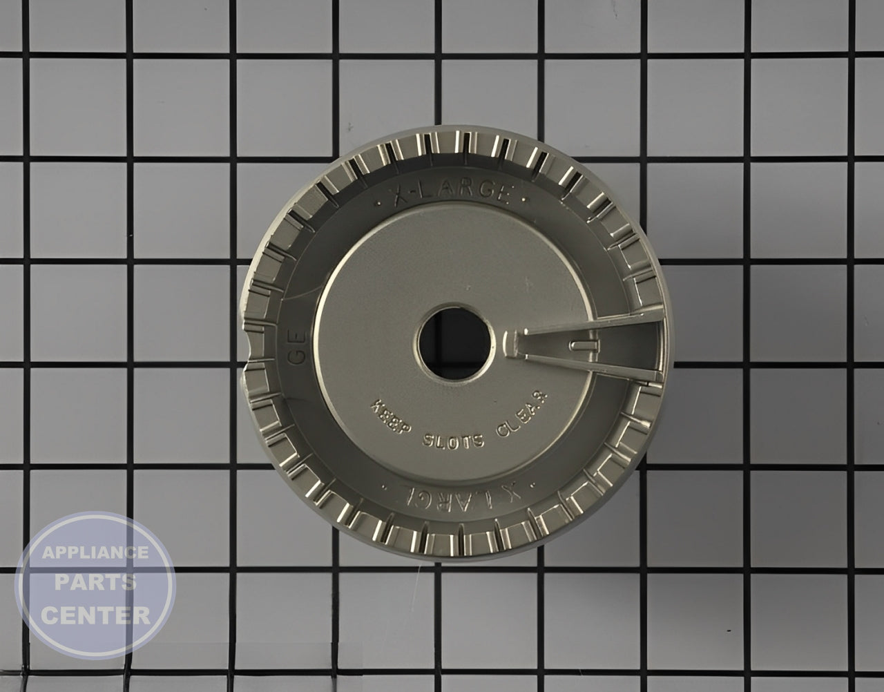 GE Surface Burner Base WB16X24722 - Main view showing secure installation for various models