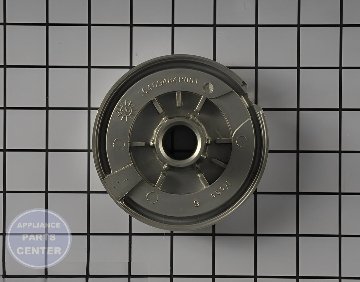 Surface Burner Base WB16X24722 - Side view with precise measurements for accurate fit