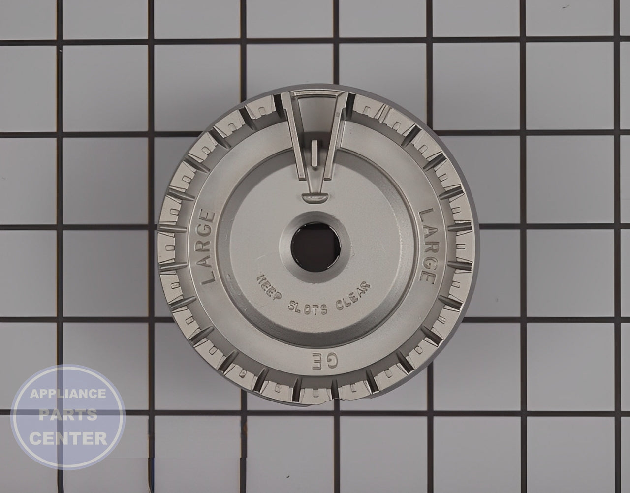 GE OVEN 12K LARGE GAS BURNER WB16X24723 - Main view showing 12,000 BTUs for GE models