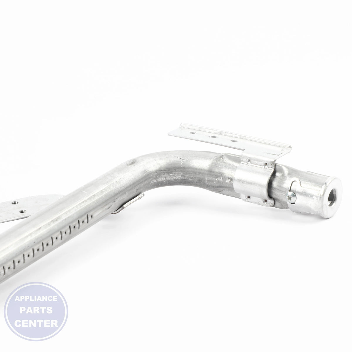 GAS RANGE BAKE BURNER WB16X28249 - Side view with precise measurements