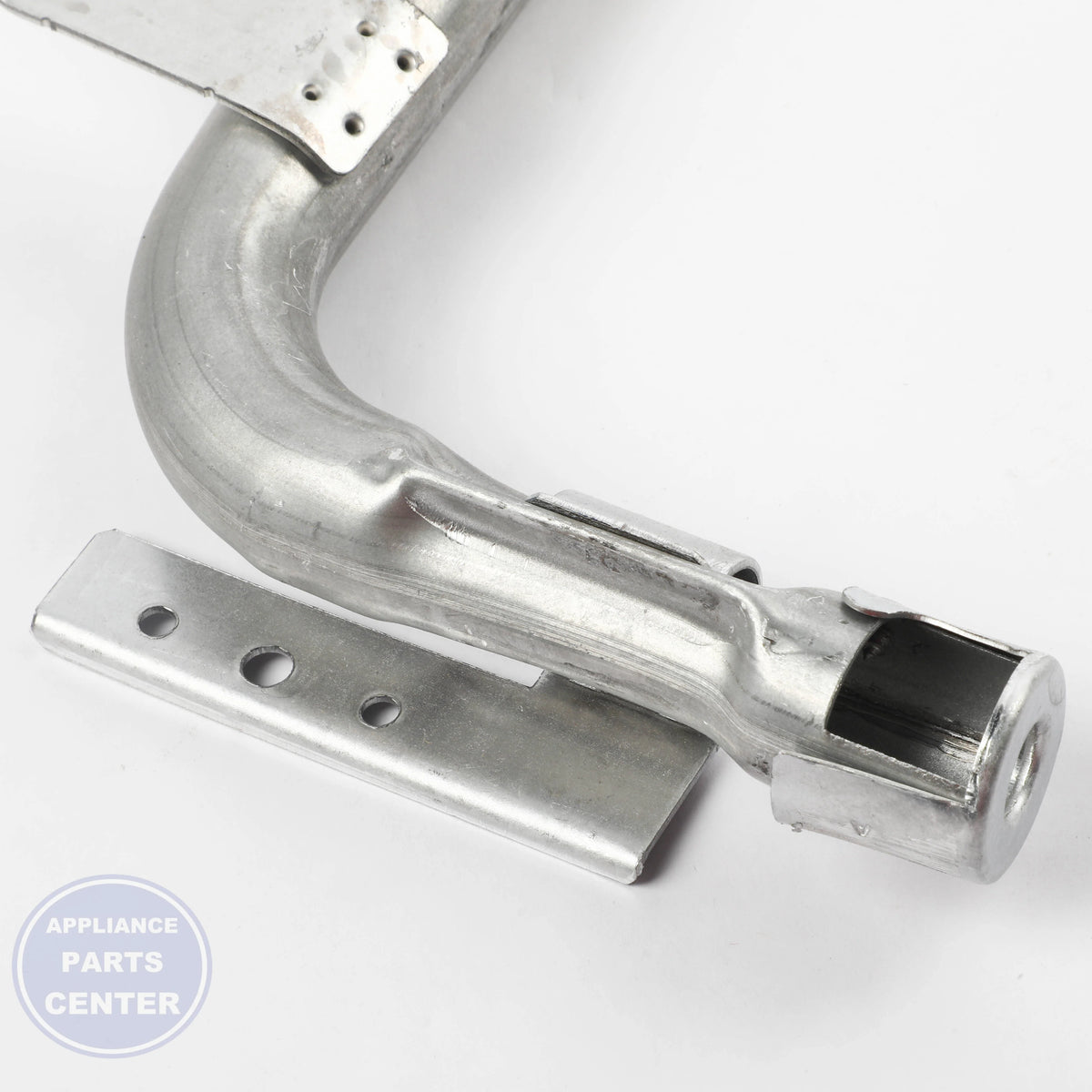 GEH GAS RANGE BAKE BURNER WB16X28249 - Installation in GEH range showing key mounting points