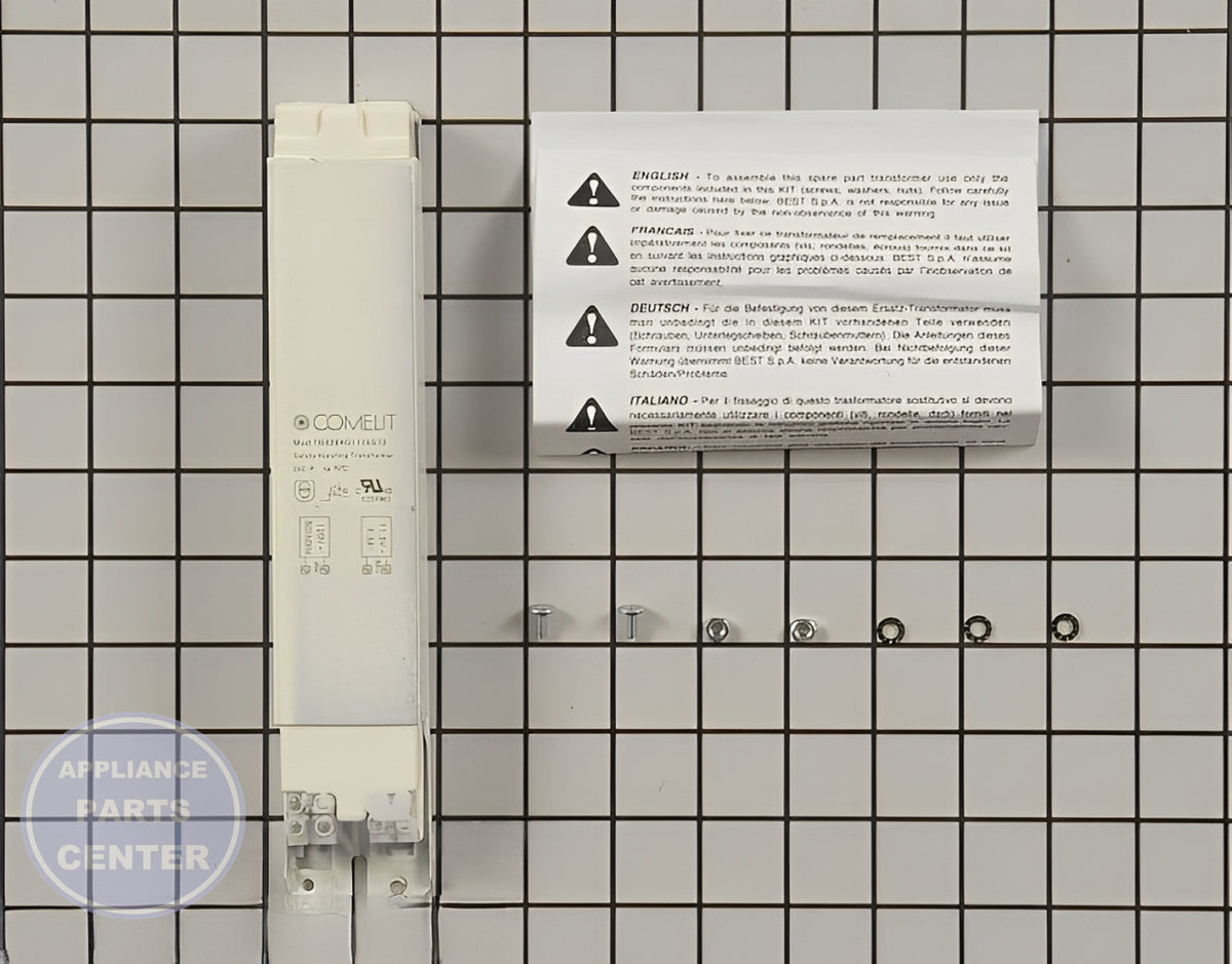 GE OVEN TRANSFORMER WB17X10002 - Side view with precise specifications