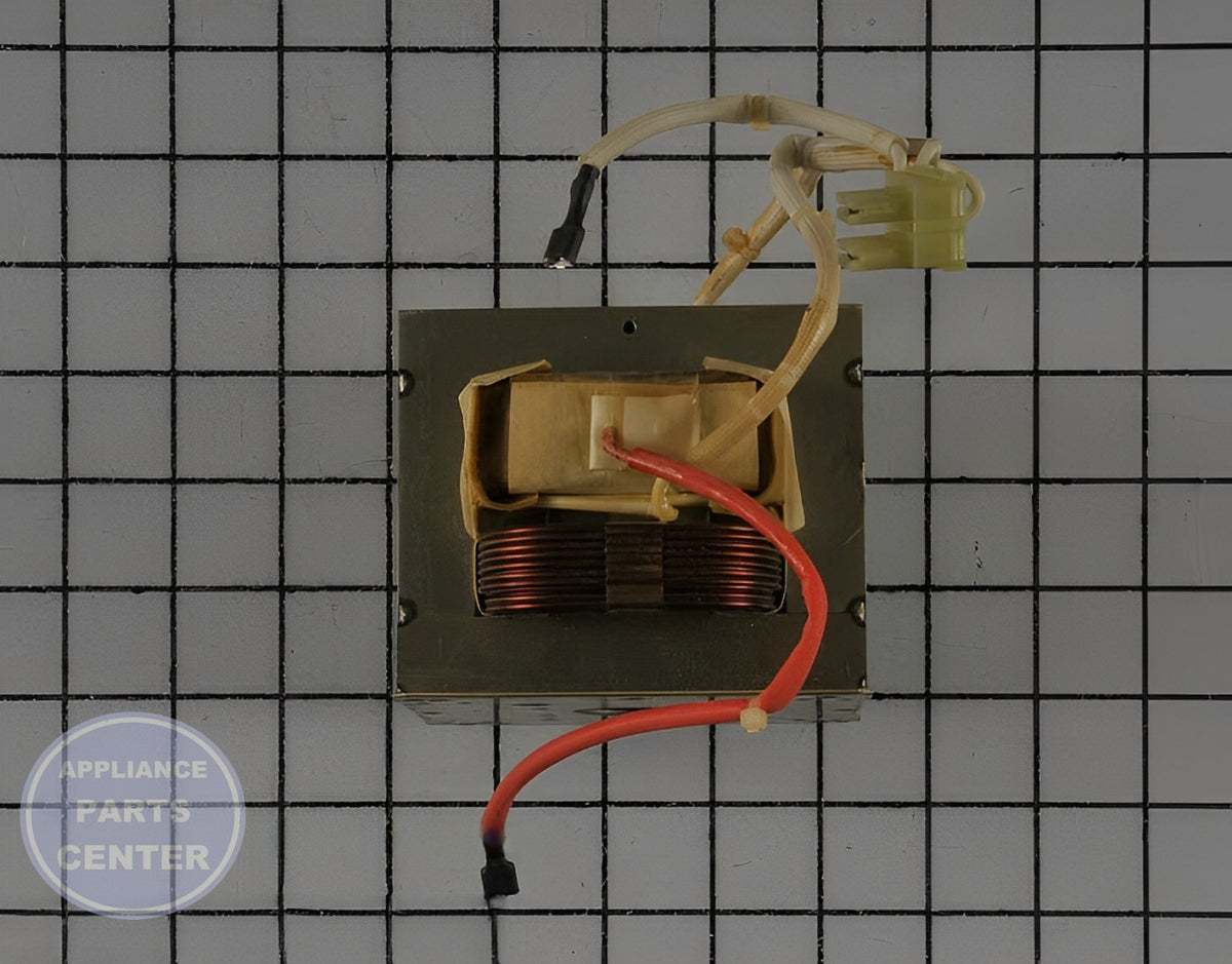 GE OVEN HIGH VOLTAGE TRANSFORMER WB17X10030 - Side view with 1000 volts support
