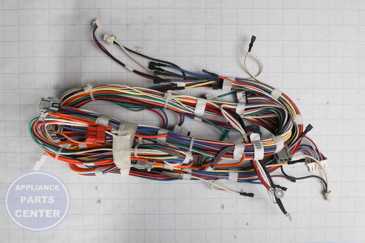 GEH HARNESS WIRE MAIN WB18X23611 - Installation in GEH Range model showcasing mounting points