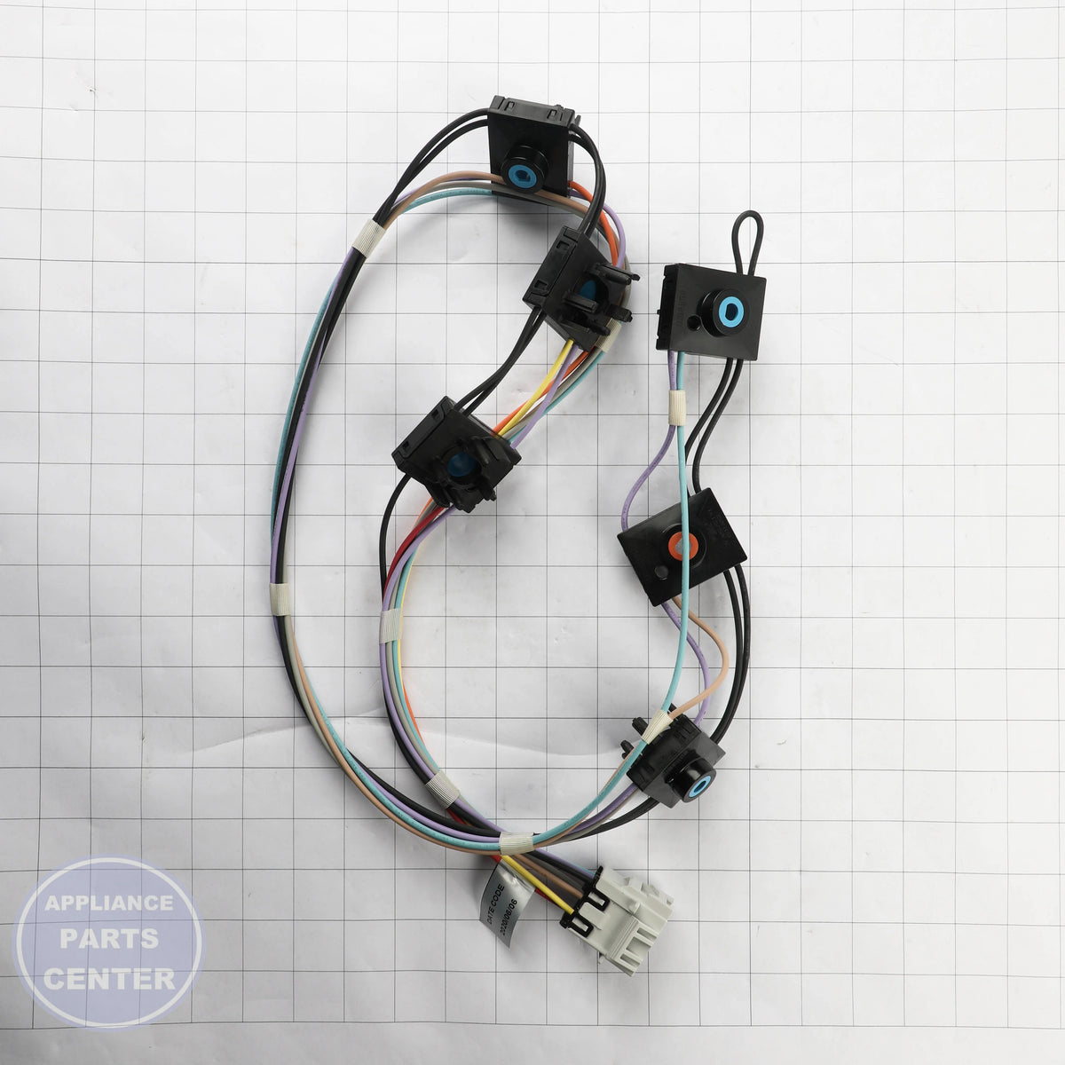 HARNESS SWITCHES WB18X28761 - Side view with precise specifications