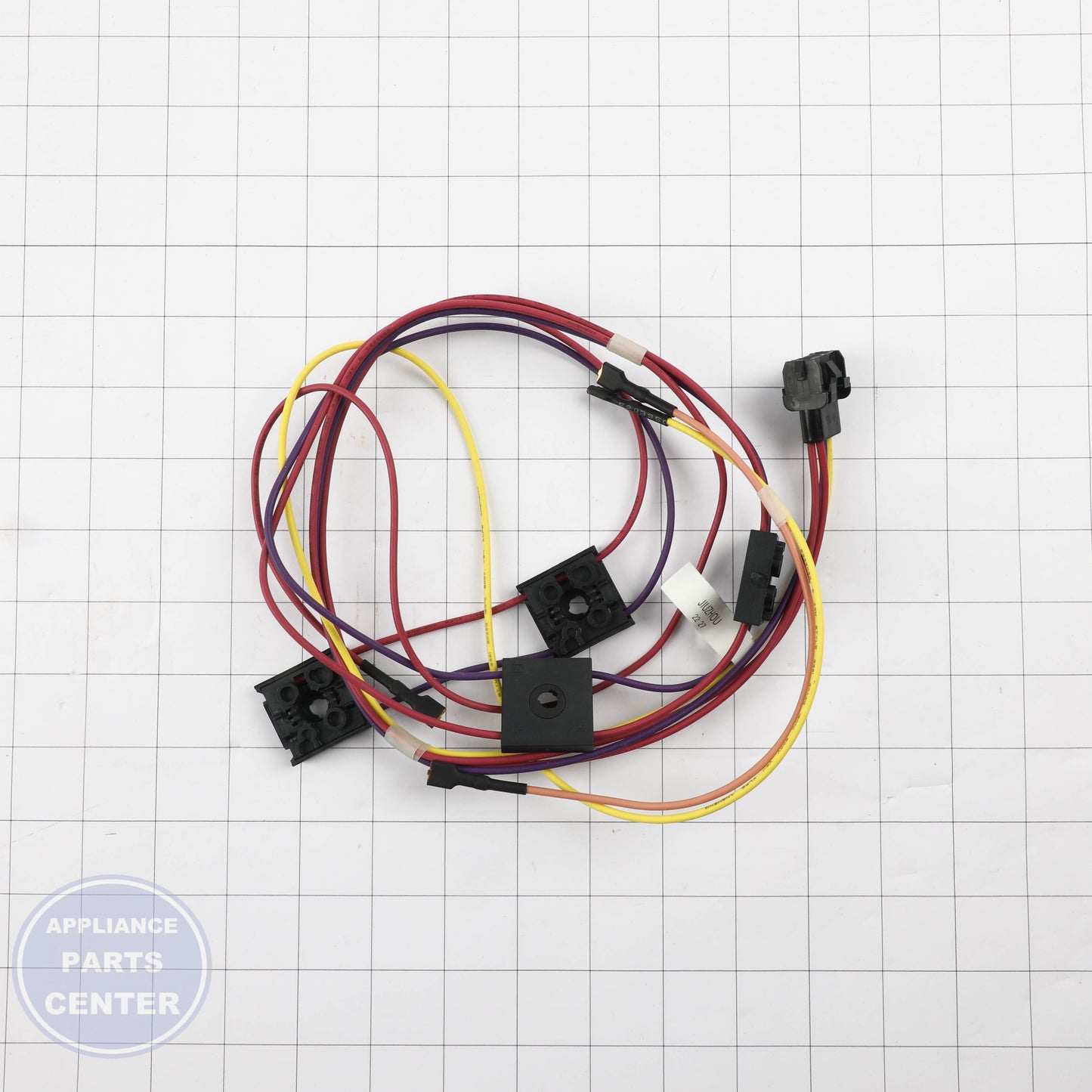 HARNESS BURNER BOX WB18X31212 - Side view with precise measurements