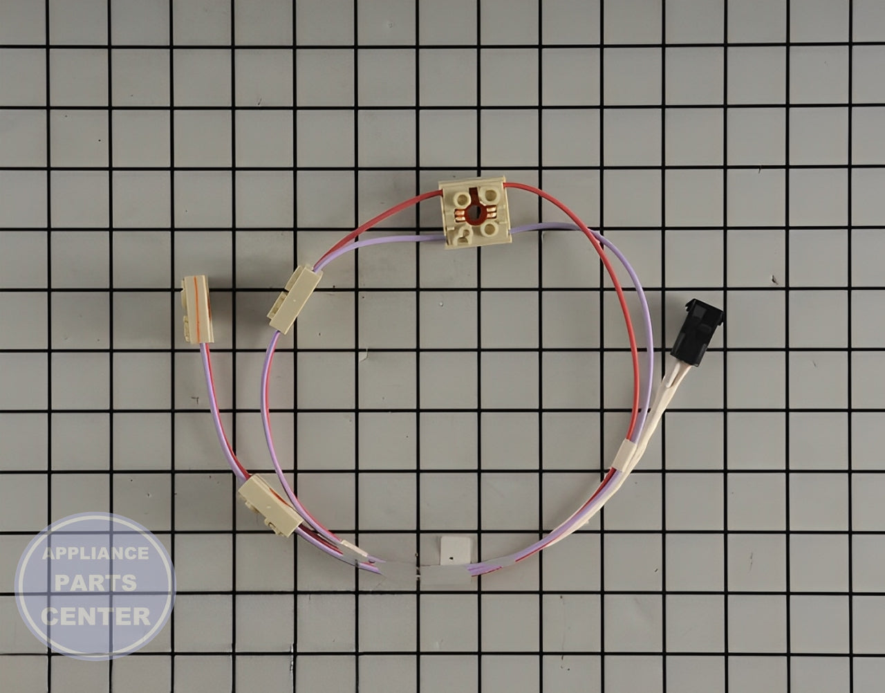GE Oven Harness Burner Box WB18X31214 - Main view showing switch for GE models