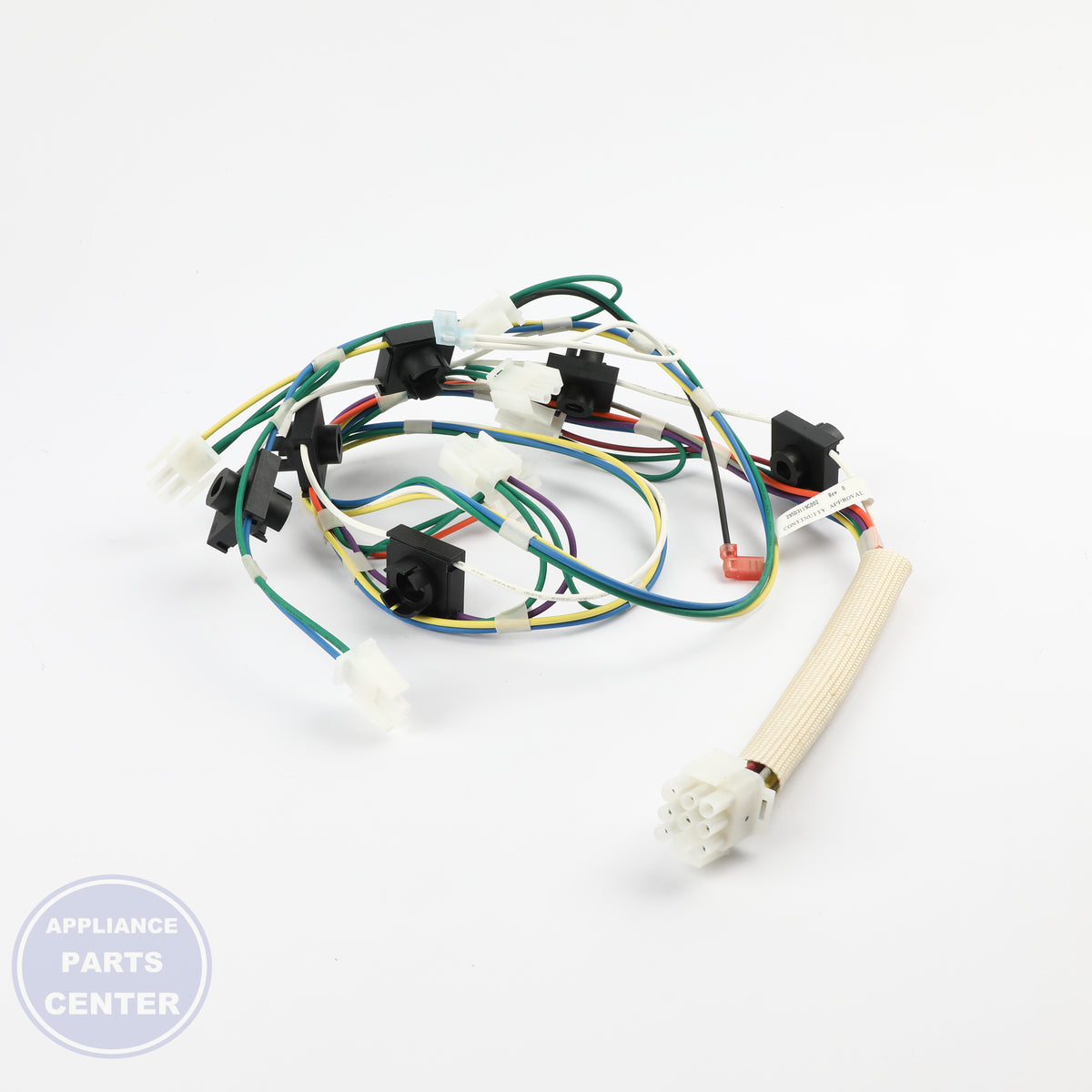 HARNESS BURNER BOX WB18X31498 - Detailed view of sturdy connectors