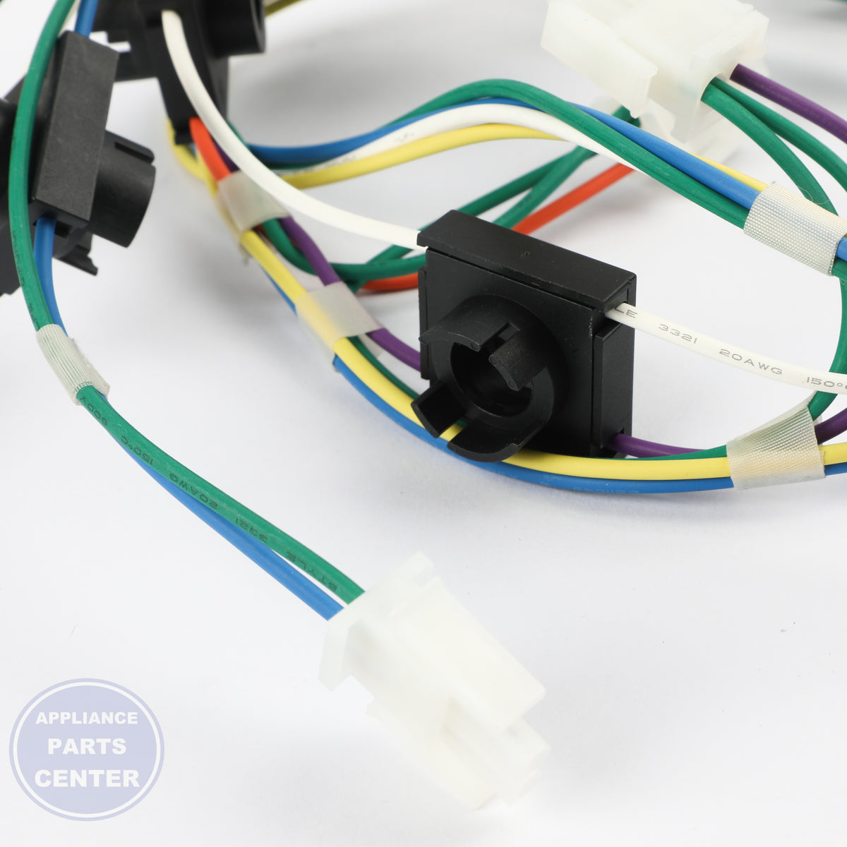 GEH HARNESS BURNER BOX WB18X31498 - Main view showing secure wiring for GEH models