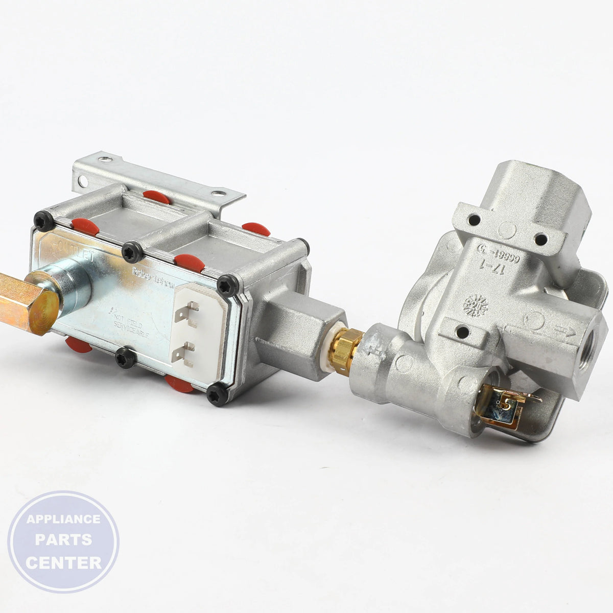 GEH VALVE CONTROL ASM NOR. D WB19K10039 - Installation in GEH Model A showing key mounting points