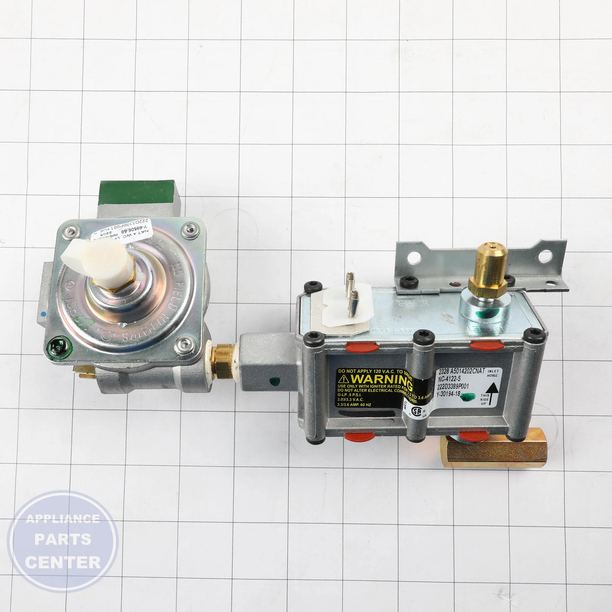 GEH VALVE CONTROL ASM NOR. D WB19K10039 - Installation in GEH Model A showing key mounting points