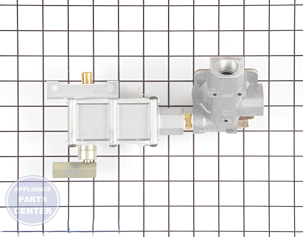 Valve and Pressure Regulator WB19K10043 - Detailed view of gas flow control mechanism