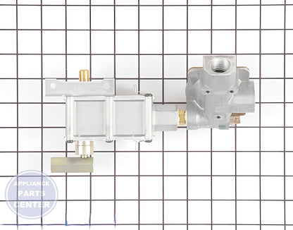 Valve and Pressure Regulator WB19K10043 - Detailed view of gas flow control mechanism