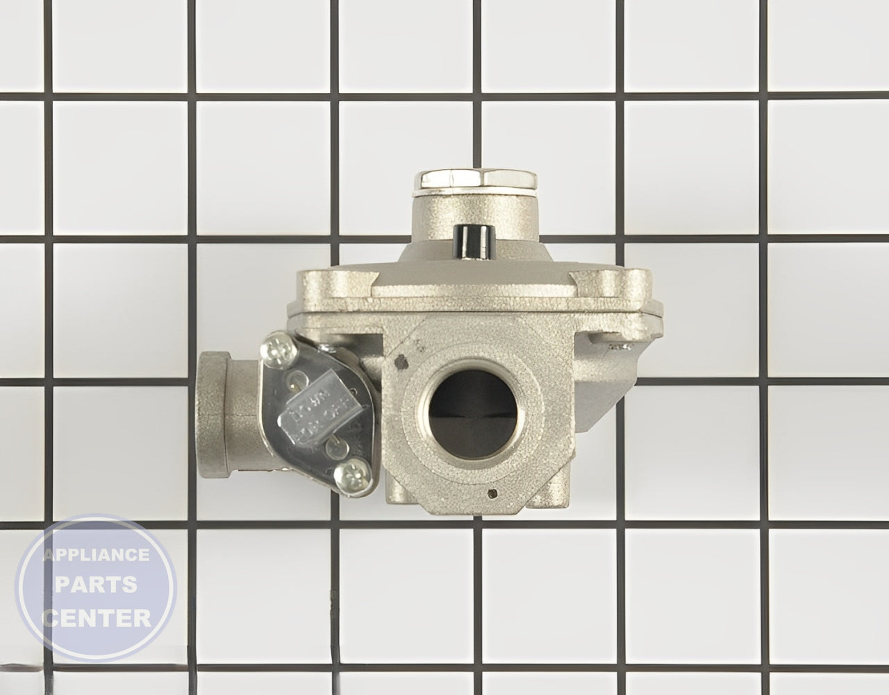 GE Pressure Regulator WB19K10055 - Installation in Hotpoint model showing key mounting points