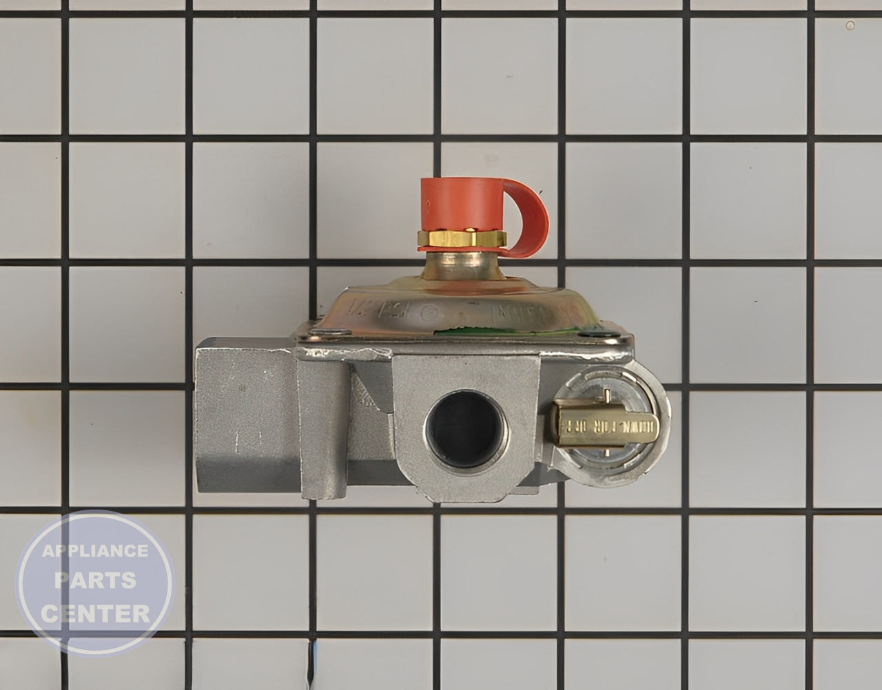 GEH PRESSURE REGULATOR WB19K10077 - Installation in GEH model showing key mounting points