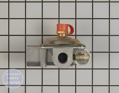 GEH PRESSURE REGULATOR WB19K10077 - Installation in GEH model showing key mounting points